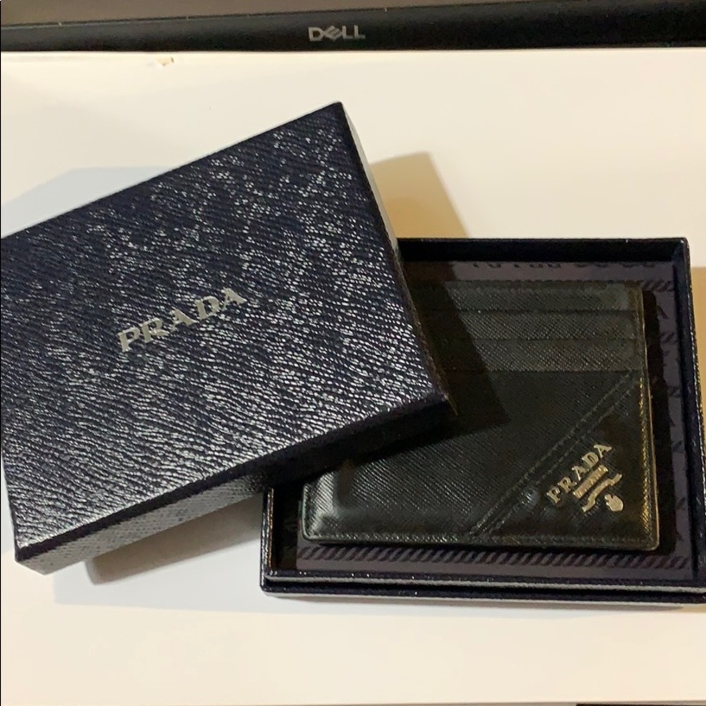 Prada Saffiano Card Case with box